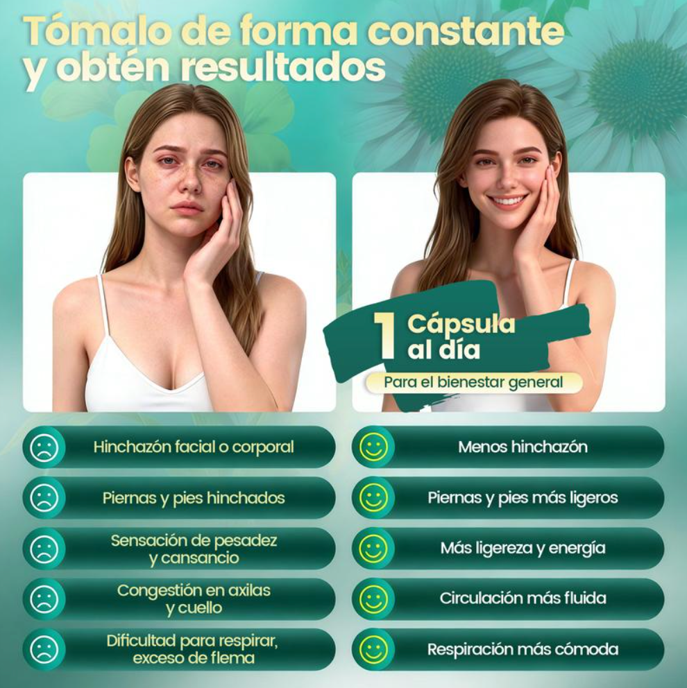 Nutrivia™ Lymphatic Drainage Cápsulas